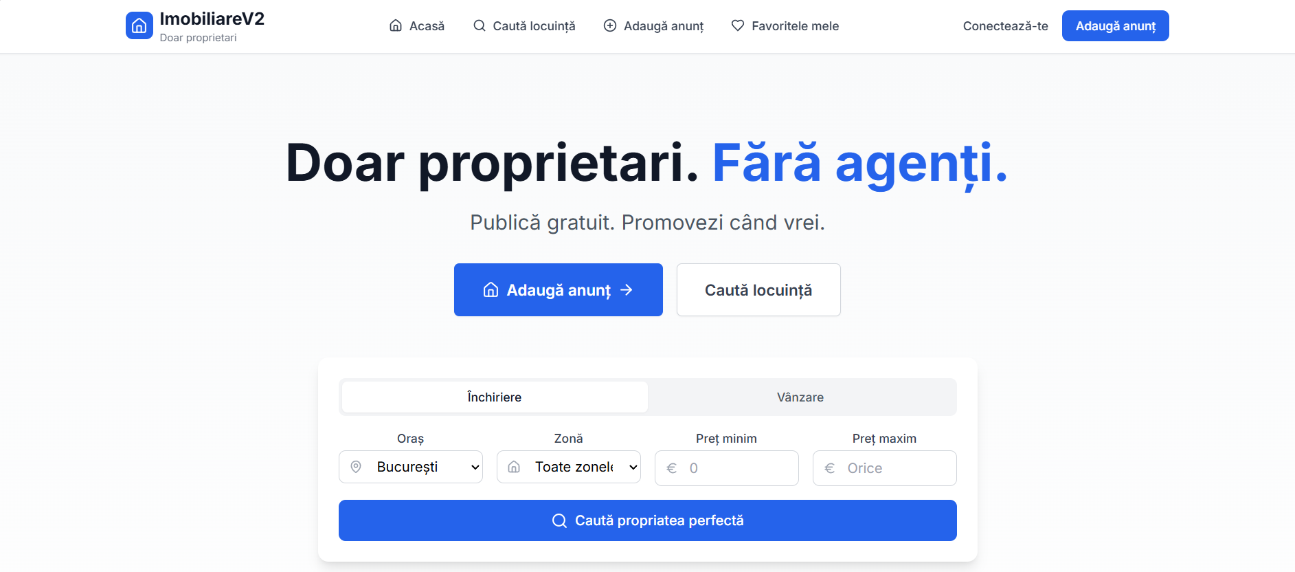 Real Estate Platform – Direct Owner Marketplace